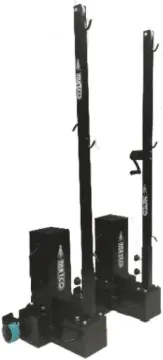 MOVABLE BADMINTON POST (80 KG EACH SIDE) PER PAIR